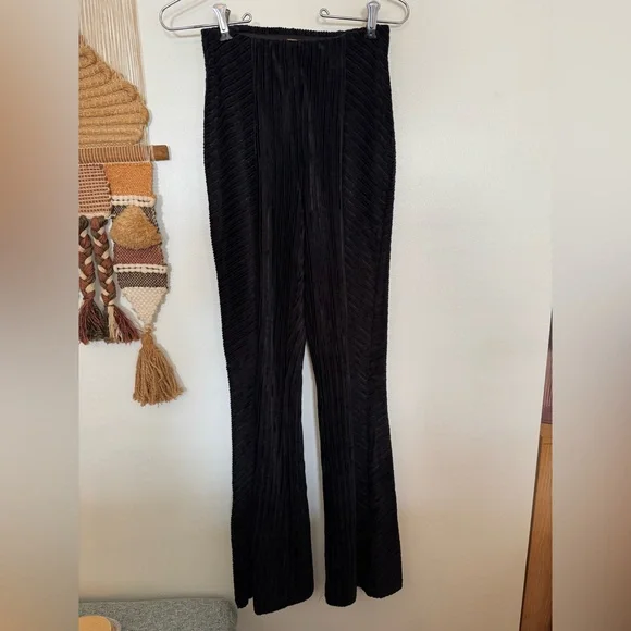 NWT Free People Slim Pull On Flare Velvet pants size XS